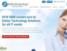 Tablet Screenshot of dallastechsolutions.com